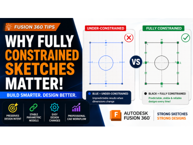 Why Fully Constrained Sketches Matter in Autodesk Fusion 360
